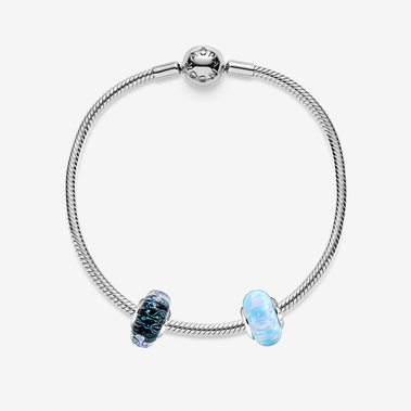 Coffret Cadeau Bracelet Murano Bleu